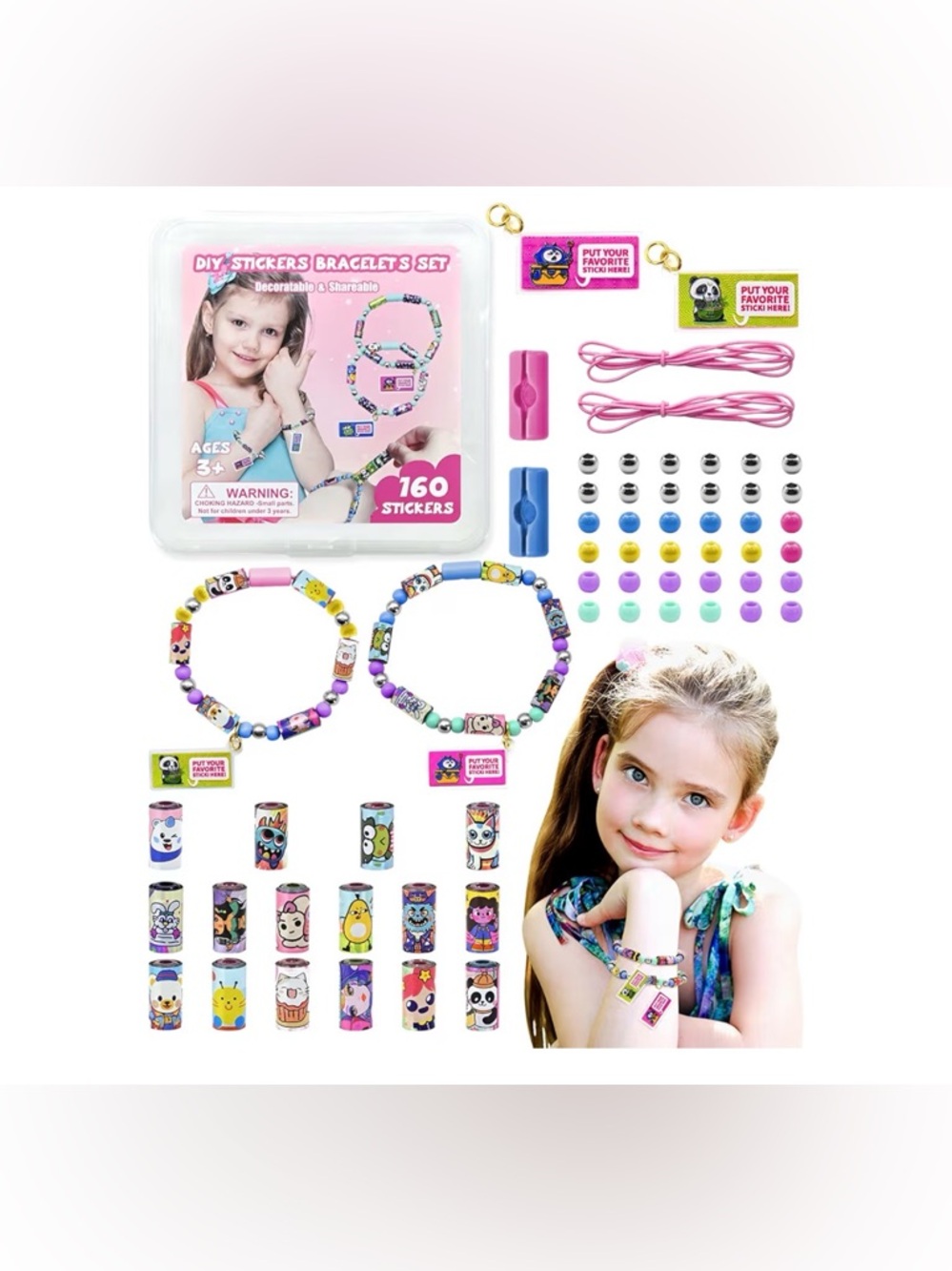 💜 Sticky Rolls Bracelet Making Kit for Kids